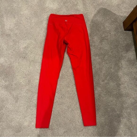 F21 Red Lace-up Leggings - Picture 8 of 8